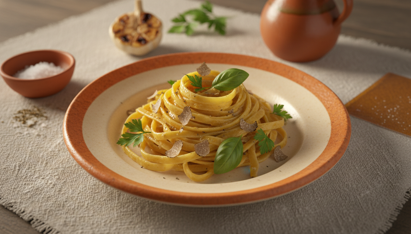 Tagliatelle artesanal con trufa — CABOTINA